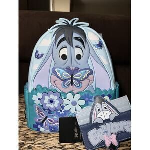 Loungefly Disney Winnie the Pooh Eeyore Butterfly Mini Backpack Card Holder